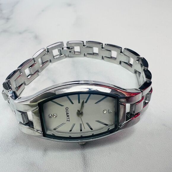 REVOLVE Petit Moments Meridian Quartz Watch in Silver Stainless Steel 7" - Picture 2 of 9